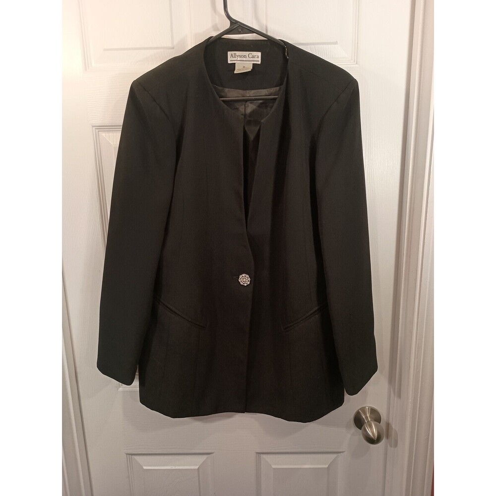 Allyson Cara Blazer Jacket Size 10 Black
